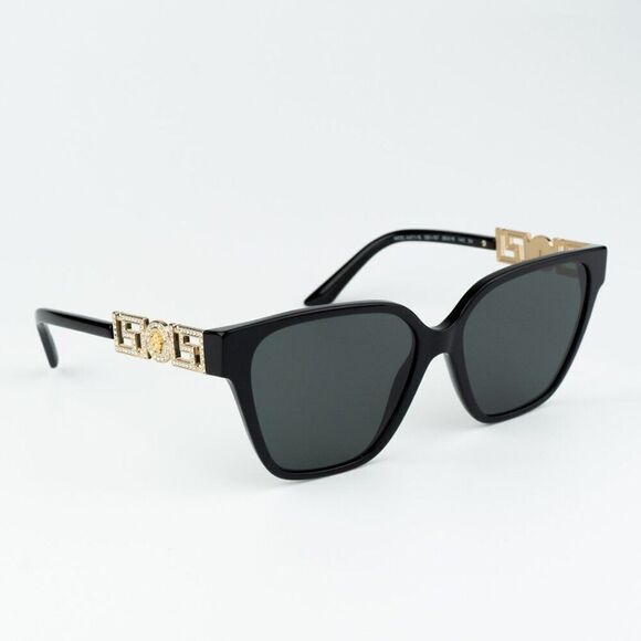 NEW Versace VE4471B GB1/87 Black Dark Grey Square Women Sunglasses VE 4471B main image 6